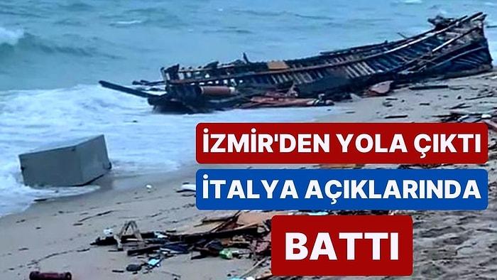 'İzmir'den Yola Çıkan' Göçmen Teknesi İtalya Açıklarında Battı: En Az 58 Kişi Hayatını Kaybetti