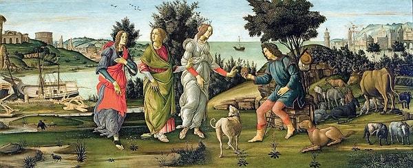 Ancak Botticelli kilise ve şapel çizimleriyle kendini sınırlamadı. Yunanistan ve Roma'nın klasik dünyasından da büyülendi.