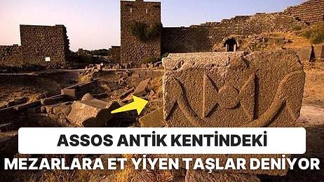 Çanakkale'deki Assos Antik Kentinde Bulunan Toplu Mezarların 'Et Yiyen' Taşlarının Gizemi