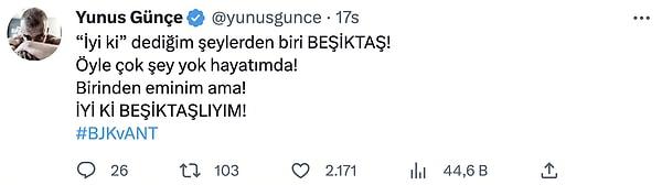 ''“İyi ki” dediğim şeylerden biri Beşiktaş!''