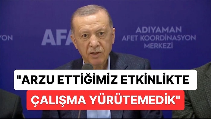 Erdoğan Adıyaman'dan Helallik İstedi: "Arzu Ettiğimiz Etkinlikte Çalışma Yürütemedik"