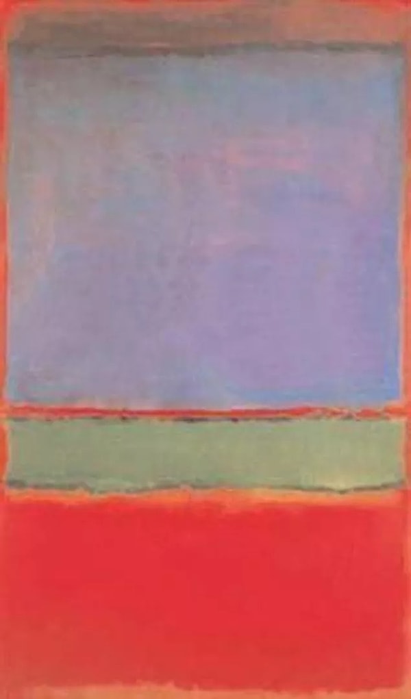 6. Mark Rothko's painting No.6 (Violet, Green, and Red)