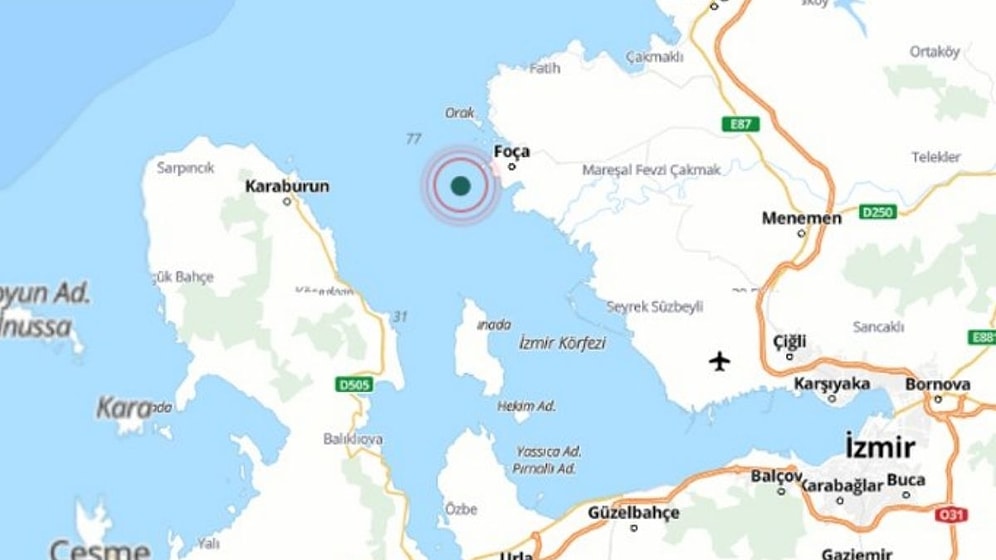 AFAD Açıkladı: İzmir Foça'da 4,1 Büyüklüğünde Deprem Oldu