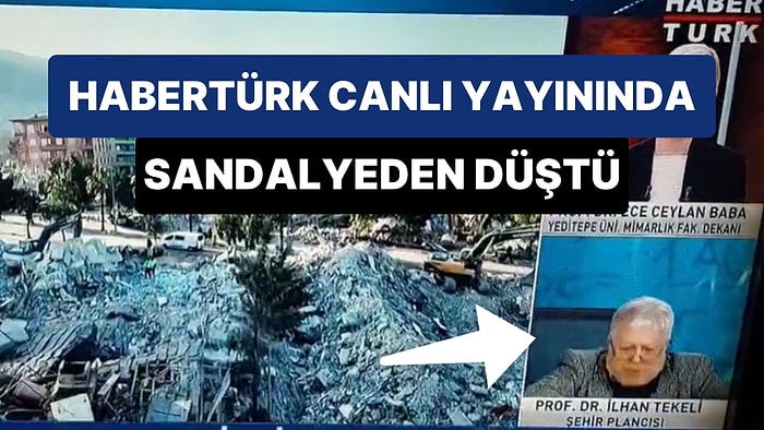 Prof. Dr. İlhan Tekeli, Habertürk Canlı Yayınında 'Teke Tek Bilim' Programında Sandalyeden Düştü