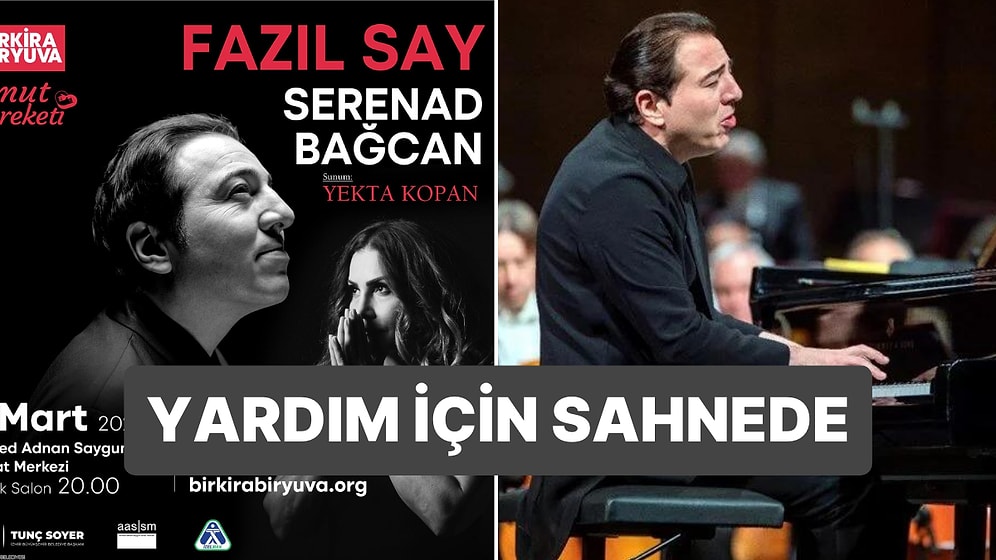 Fazıl Say ve Serenad Bağcan İzmir'de Depremzedeler İçin Sahne Alacak