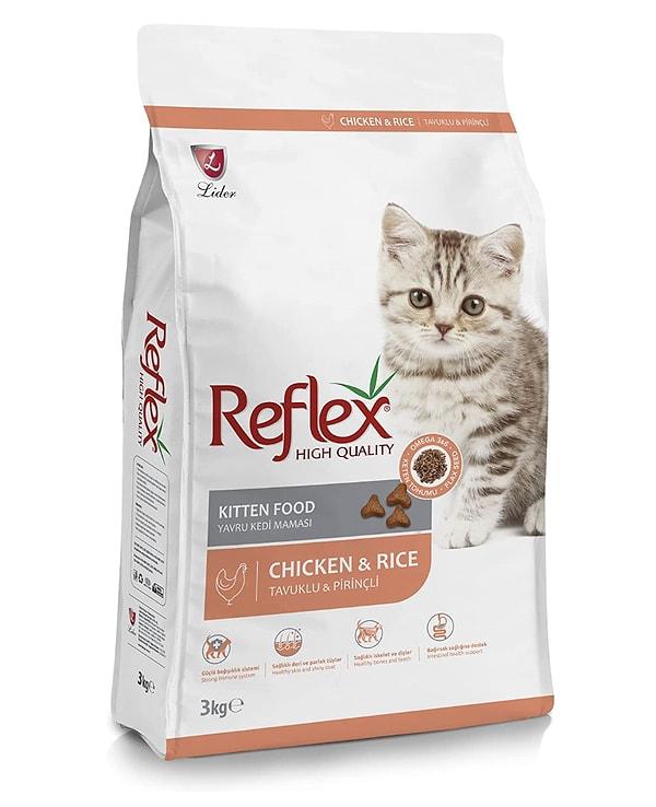 10. Sağlıklı deri ve tüyler için yavru kedinize Reflex de alabilirsiniz.