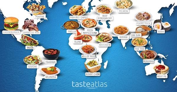 Dünya mutfakları üzerine çalışmalar yürüten bir gastronomi oluşumu olan TasteAtlas'ın listelerinde ülke olarak yer almaya hayli alışığız!