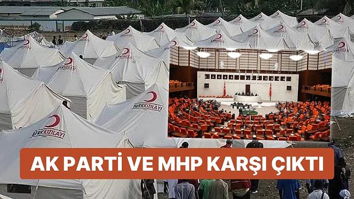 'Kızılay’ın Çadır Satışı’na İlişkin Verilen Araştırma Önergesi AK Parti ve MHP Tarafından Engellendi