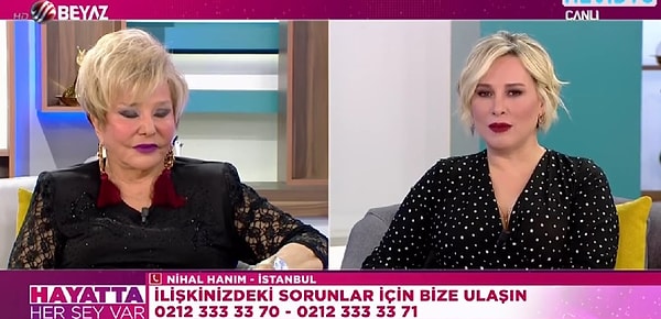 4. Programda ismini söylemekten çekinmeyen Nihal Hanım, Selin Karacehennem'den ilişki tavsiyesi istemişti.