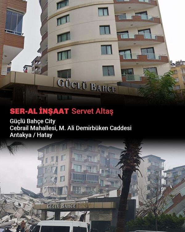 SER-AL İNŞAAT Servet Altaş Güçlü Bahçe City Cebrail Mahallesi, M. Ali Demirbüken Caddesi Antakya / Hatay