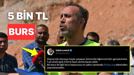 Haluk Levent Ahbap Derneği'nin Depremde Ailesini Kaybeden Öğrencilere 5 Bin TL Burs Vereceğini Açıkladı