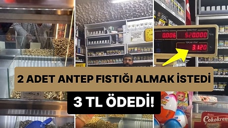 2 Adet Antep Fıstığına 3 TL Veren Müşterinin Yok Artık Dedirten Görüntüleri