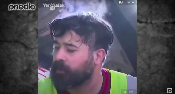 Kahramanmaraş'ta meydana gelen depremlerden sonra Hatay'da arama kurtarma ekibinde gönüllü olarak çalışan Mustafa Aydın'ın -10 derecede kafasından buhar çıktığı anlar hepimizi derinden etkilemişti.