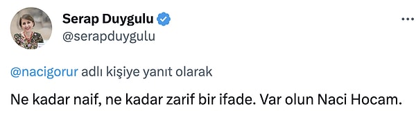 Çok zarif bir ifade...