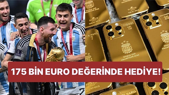 Dünyaca Ünlü Futbolcu Lionel Messi Takım Arkadaşlarına Altın iPhone Hediye Etti!