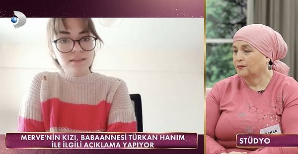 Türkan Hanım'a torunundan not! Merve kızının babaannesine ilettiği videoyu yönetmenlere teslim etti. Gelinim Mutfakta izleyicisi küçük kızın babaannesine söylediklerine çok şaşırdı.