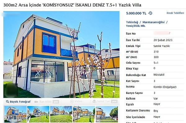 Kuzey Anadolu Fay Hattı'nın batı ucundaki Tekirdağ'dan 3 katlı villa,