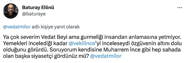 Milor, hızını alamayarak kendisine yapılan yoruma verdiği cevapla da gündem oldu.👇