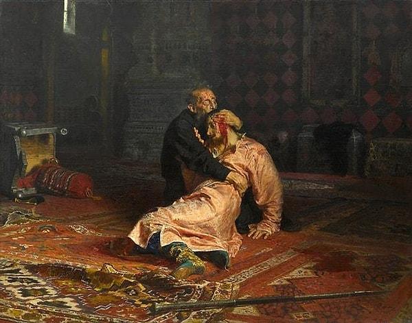 11. İlya Repin, "Ivan the Terrible and His Son Ivan" (1581)