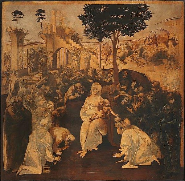 2. The Adoration of the Magi, Leonardo da Vinci