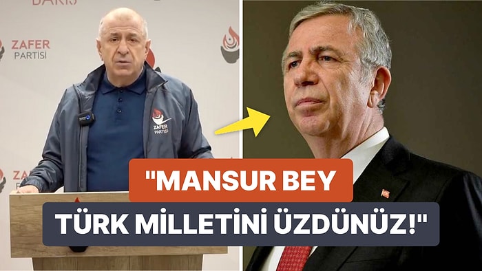 'Aday Olun' Çağrısını Geri Çeken Ümit Özdağ'dan Mansur Yavaş'a Yaylım Ateşi!