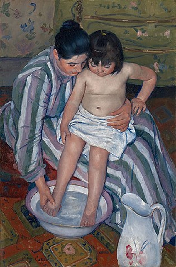 Mary Cassatt 'Çocuğun Banyosu' (1893)