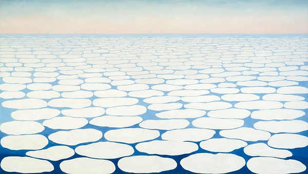 Georgia O’Keeffe  'Sky Above Clouds' (1965)