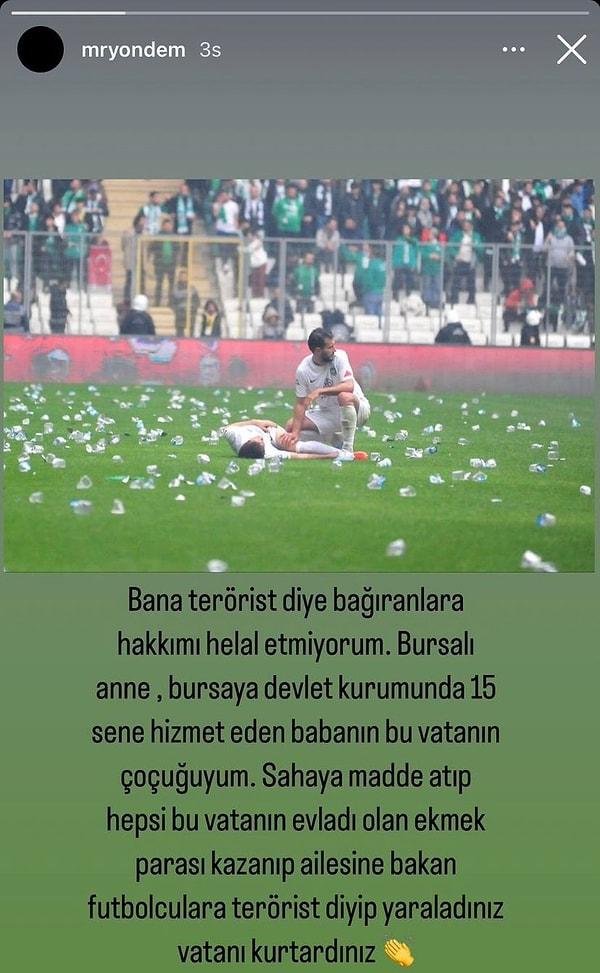 Amedsporlu Futbolcu Muhammet Raşit Yöndem: "Terörist diye bağıranlara hakkımı helal etmiyorum."