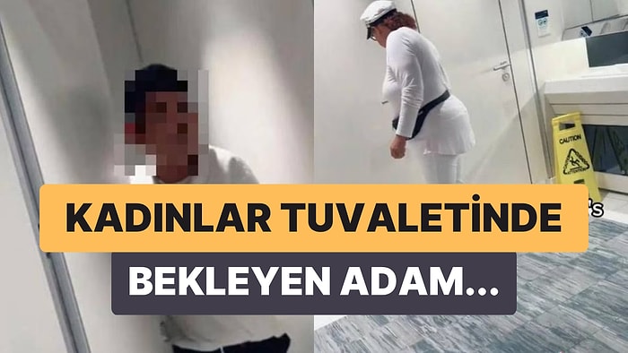 Tuvalete Saklanan Erkek Mürettebatın Kendisini Gizlice Çektiğini Fark Eden Kadın O Anları Paylaştı!