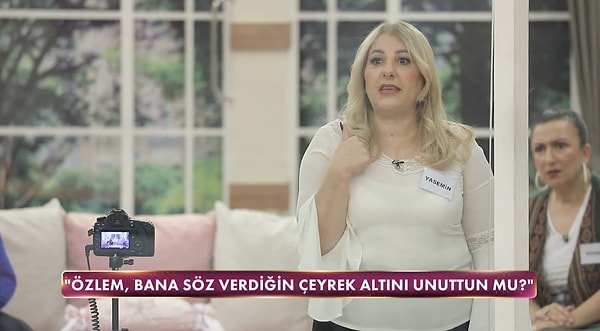 Yasemin Hanım'a Merve'den bornoz aldın, Özlem'den çıkarın ne diye soran Rabia ve diğer yarışmacılara karşılık; Yasemin Hanım'ın savunması dikkat çekti.