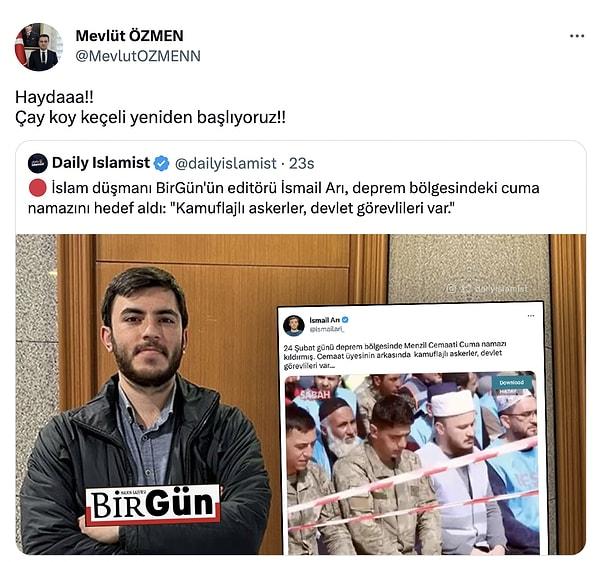 Gazeteci İsmail Arı ise Manisa Vali Yardımcısı Mevlüt Özmen'in sosyal medya hesabındaki silahlı fotoğrafları ve özgeçmişine dair bazı detayları paylaştı.