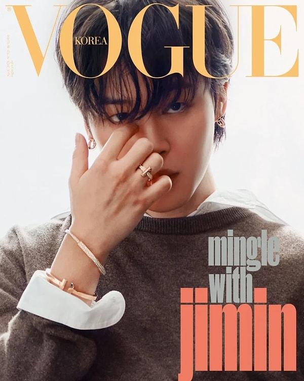 Küresel elçi olmasının ardından Jimin, Vogue Korea Nisan ayı kapağı için kamera karşısına geçti. Herkes markanın temsilci açısından ne kadar doğru bir tercih yaptığı konusunda yorumlarda bulundu.