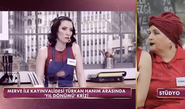 Merve ile Türkan Hanım arasında ise evlilik yıl dönümü gerginliği yaşandı. Eşinin evlilik yıl dönümünü henüz kutlamamış olması Merve'yi kızdırdı.