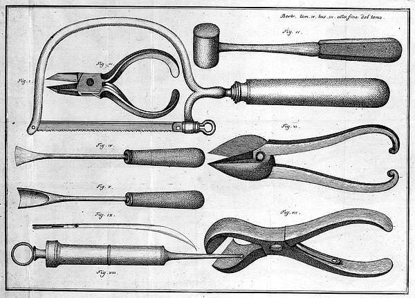 11. Temiz cerrahi aletler diye bir şey yoktu. Daha doğrusu idrarla yıkanan aletler temiz olarak görülüyordu.