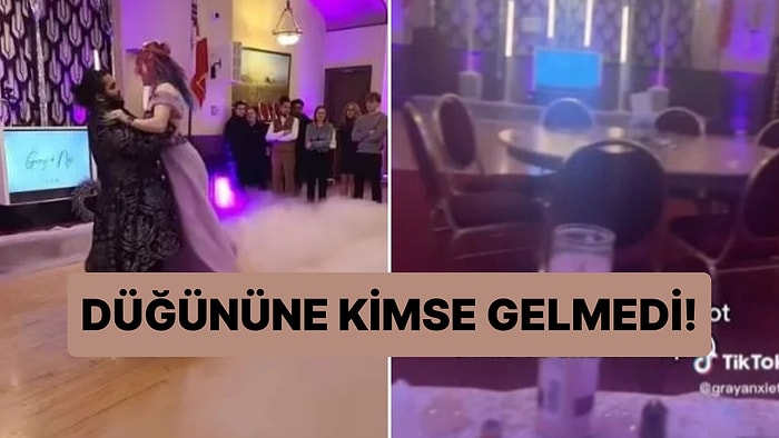 Bir Servet Harcayarak Yaptıkları Düğüne Kimse Gelmeyince Gözyaşlarına Boğulan Çift