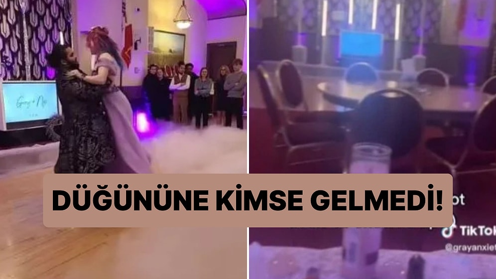 Bir Servet Harcayarak Yaptıkları Düğüne Kimse Gelmeyince Gözyaşlarına Boğulan Çift