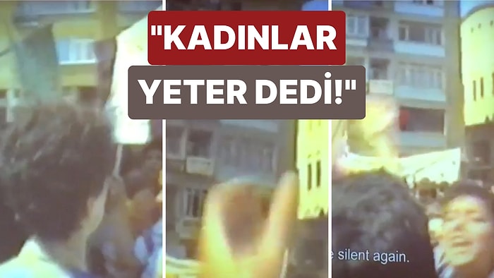 1987 Senesinde 'Dayağa Karşı Dayanışma Yürüyüşü'nde Çekilmiş Görüntüler