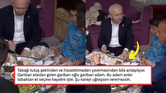 Kemal Kılıçdaroğlu'nun Yemeğin Etli Kısmını Yanındaki Çocuğa Çevirdiği Anlar Gündem Oldu!