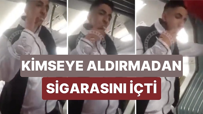 Kimseye Aldırış Etmeden Metrobüste Sigara İçen Adamın Sinirlerinizi Bozacak Görüntüleri