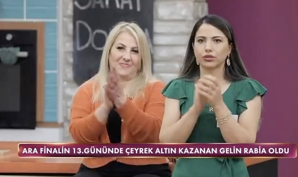 Gelinim Mutfakta Bugün (Ara Final'in 13. Gününde) Çeyrek Altın Kazanan Gelin: