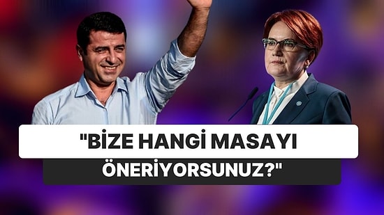 Selahattin Demirtaş'tan Meral Akşener'e Açık Mektup ve 4 Soru