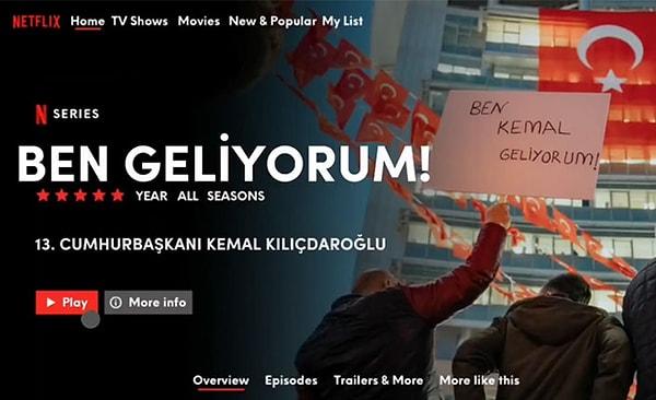 Kemal Kılıçdaroğlu'nun bazı fotoğraf ve videolarından oluşturdukları içeriğe "The Original Series – Ben Kemal. Geliyorum! Next episode; İktidar" açıklamaları yazıldı.
