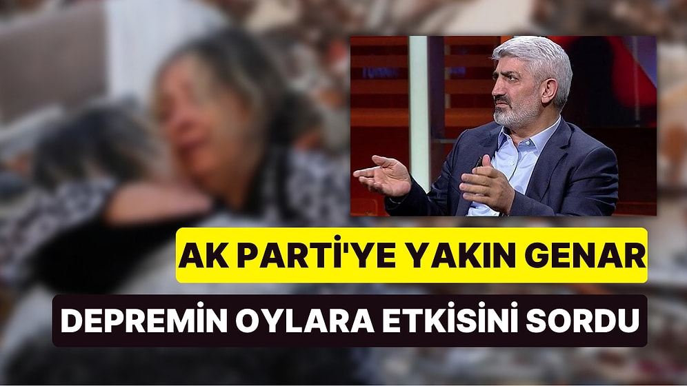 GENAR'dan Deprem Sonrası AK Parti Oyları İçin Dikkat Çeken Değerlendirme