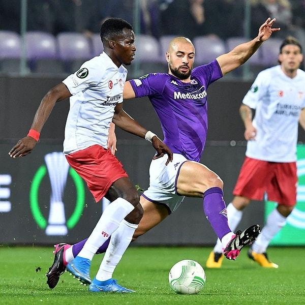 Sivasspor, UEFA Avrupa Konferans Ligi son 16 turu ilk maçında İtalya'da Fiorentina'ya konuk oldu.