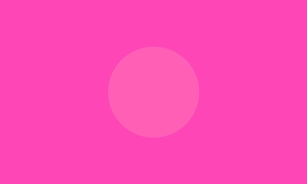 2. В розовом круге больше или меньше зеленого, чем в окружающем его розовом цвете?