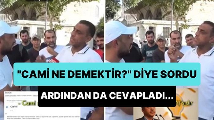 'Cami Ne Demektir?' Sorusunu Açıklayan Vatandaş: 'HDP, Camiye Girememiştir, Neden? Cami(h) Olmuyor Çünkü'