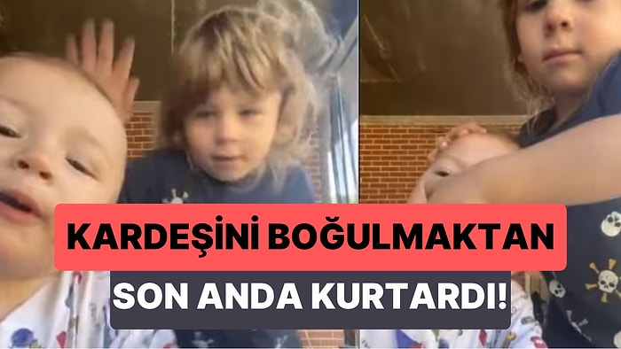 Kardeşinin Oyuncak Parçasını Yutmasını Engelleyip Onu Boğulmaktan Son Anda Kurtaran 3 Yaşındaki Çocuk