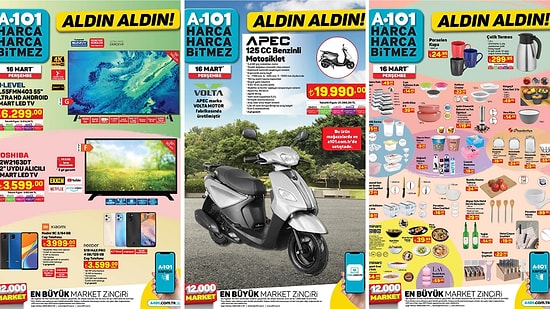 A101'e Motorsiklet Geliyor! 16 Mart 2023 A101 Aldın Aldın Kataloğu