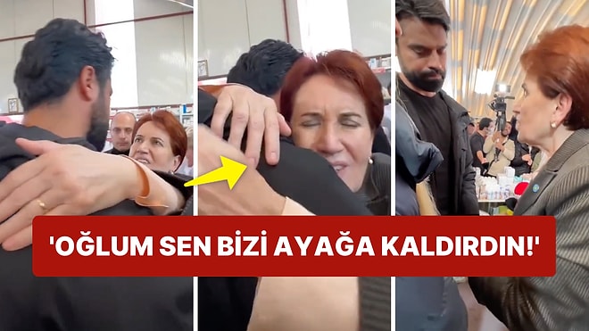 Meral Akşener, Deprem Bölgesinde Canını Dişine Takan Gökhan Zan'a Sımsıkı Sarıldı!