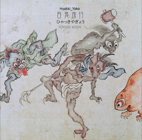 Yokai, aslında Japon kültüründe yüzyıllardır var olmasına rağmen, Edo döneminde (17-19. yüzyıllar arasında) sanatta yaygın olarak görülmeye başlanmıştır.
